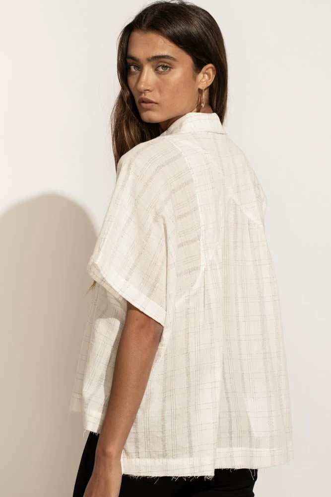 Best Pirce 👏 MILLIBON POLYMOND DK INC Erica Button Up Blouse - FINAL SALE ✔️ 4 MILLIBON POLYMOND DK INC Erica Button Up Blouse - FINAL SALE