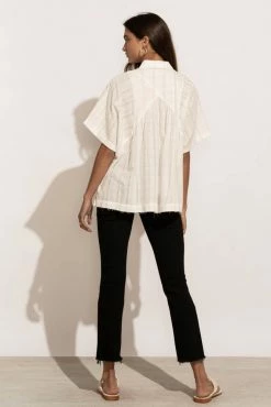 Best Pirce 👏 MILLIBON POLYMOND DK INC Erica Button Up Blouse - FINAL SALE ✔️ 12 MILLIBON POLYMOND DK INC Erica Button Up Blouse - FINAL SALE