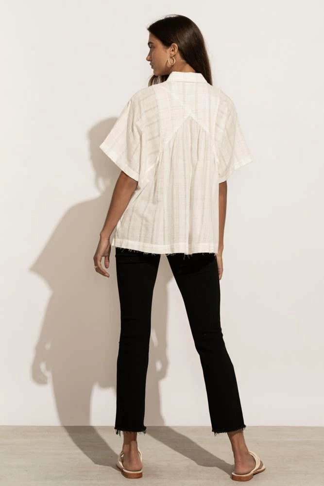 Best Pirce 👏 MILLIBON POLYMOND DK INC Erica Button Up Blouse - FINAL SALE ✔️ 5 MILLIBON POLYMOND DK INC Erica Button Up Blouse - FINAL SALE