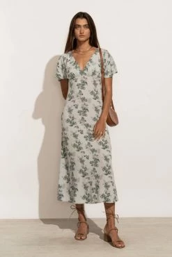 FINAL TOUCH COLLECTION Ollie Floral Dress In Blue - FINAL SALE