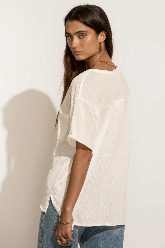 Promo ๐ LA MIEL Paula Oversized Top In White - FINAL SALE ๐ 6 LA MIEL Paula Oversized Top In White - FINAL SALE
