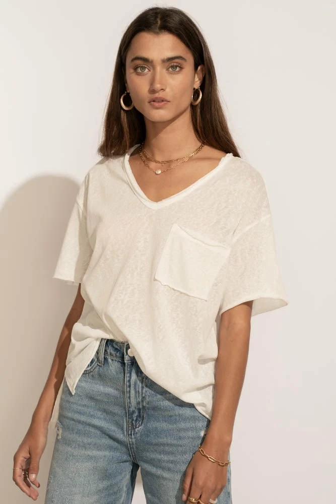 Promo ๐ LA MIEL Paula Oversized Top In White - FINAL SALE ๐ 1 LA MIEL Paula Oversized Top In White - FINAL SALE