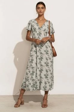 FINAL TOUCH COLLECTION Ollie Floral Dress In Blue - FINAL SALE