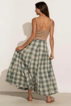 Listicle Sachi Plaid Skirt In Blue - FINAL SALE