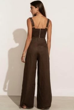 LISTICLE Adella Bustier Top In Brown - FINAL SALE