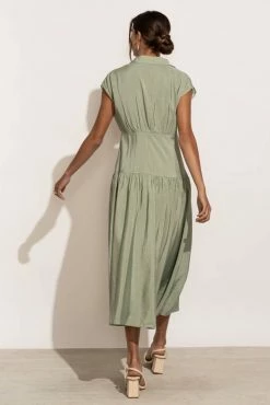 WORUI Adrienne Dress In Sage - FINAL SALE