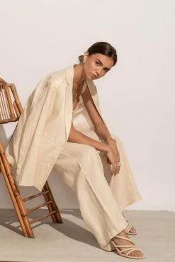 LISTICLE Adella Blazer In Natural