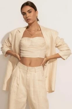 LISTICLE Adella Blazer In Natural