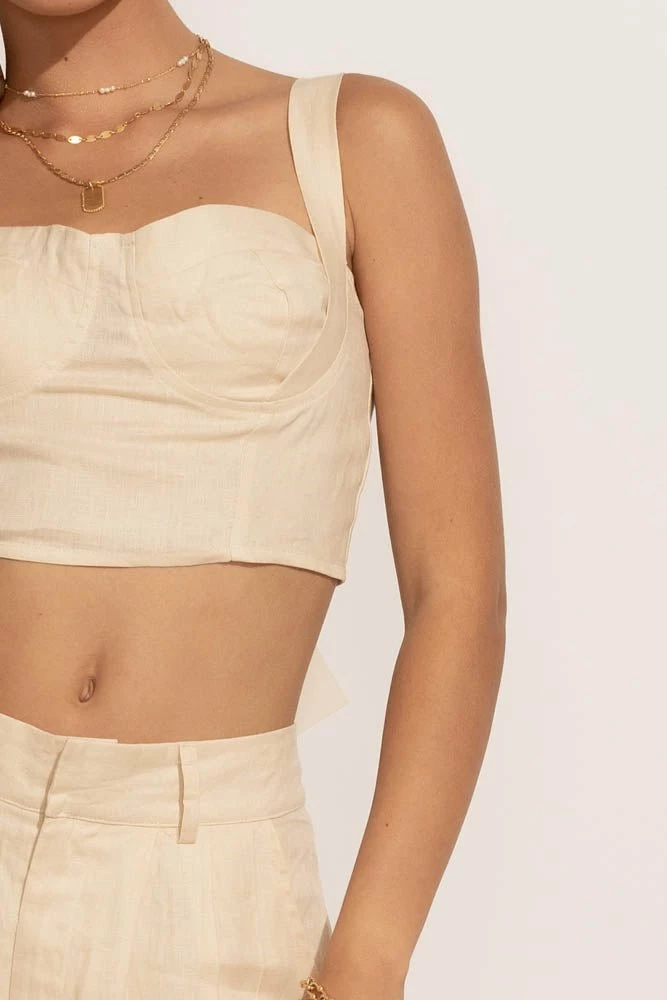 Coupon π₯° LISTICLE Tops Adella Bustier Top In Natural - FINAL SALE π 3 LISTICLE Tops Adella Bustier Top In Natural - FINAL SALE