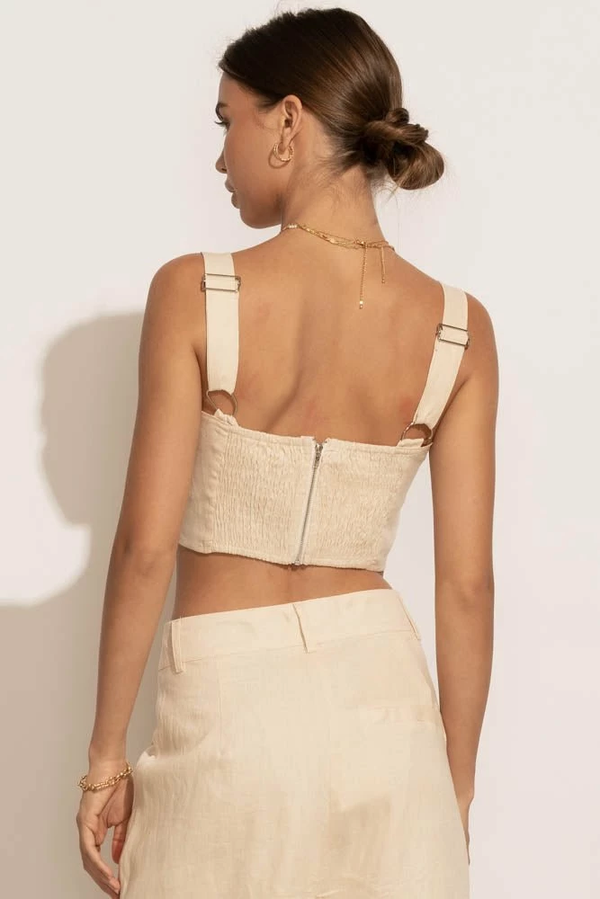 Coupon π₯° LISTICLE Tops Adella Bustier Top In Natural - FINAL SALE π 5 LISTICLE Tops Adella Bustier Top In Natural - FINAL SALE