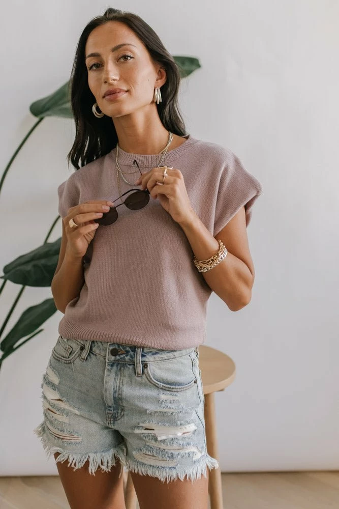 Discount ๐งจ SINA Geena Shoulder Pad Sweater In Olive ๐ 7 SINA Geena Shoulder Pad Sweater In Olive