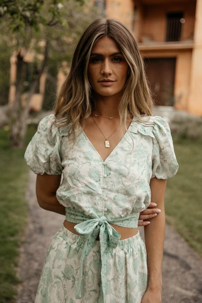 Best Pirce 💯 BLU PEPPER Sawyer Top In Mint - FINAL SALE 👏 3 BLU PEPPER Sawyer Top In Mint - FINAL SALE