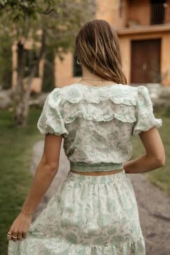 Best Pirce 💯 BLU PEPPER Sawyer Top In Mint - FINAL SALE 👏 17 BLU PEPPER Sawyer Top In Mint - FINAL SALE