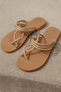 BEAST FASHION Adeline Sandals In Taupe Shoes