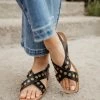 FREE SOUL/MIRACLE MILE Kylie Sandals In Black - FINAL SALE