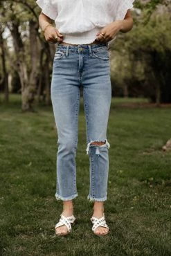 PLASTIC Vervet Jeanne Distressed Jeans - FINAL SALE