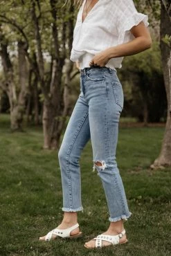 PLASTIC Vervet Jeanne Distressed Jeans - FINAL SALE