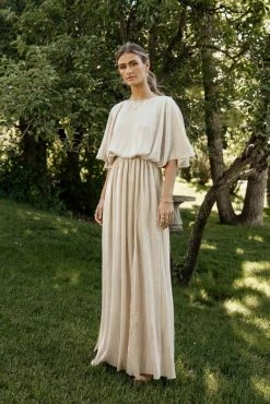 SEE AND BE SEEN Dresses Brooke Maxi Dress In Gold