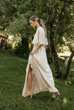 SEE AND BE SEEN Dresses Brooke Maxi Dress In Gold