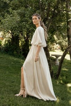 SEE AND BE SEEN Dresses Brooke Maxi Dress In Gold