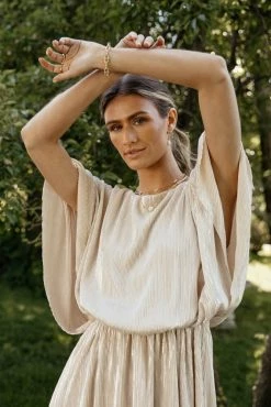 SEE AND BE SEEN Dresses Brooke Maxi Dress In Gold