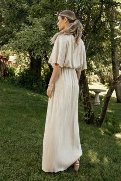 SEE AND BE SEEN Dresses Brooke Maxi Dress In Gold