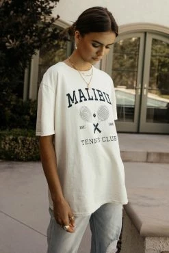 Outlet 🛒 SWEET CLAIRE Malibu Tennis Club Tee - FINAL SALE 🛒 10 SWEET CLAIRE Malibu Tennis Club Tee - FINAL SALE
