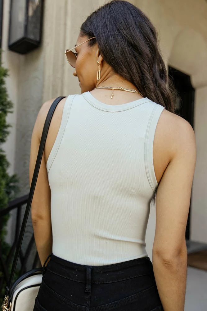 Discount π DYNAMIC FASHION Florance Ribbed Bodysuit In Light Blue - FINAL SALE β€οΈ 3 DYNAMIC FASHION Florance Ribbed Bodysuit In Light Blue - FINAL SALE