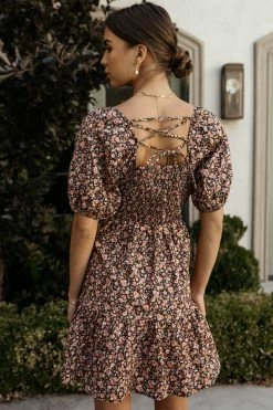 LUSH CLOTHING Della Mini Dress In Black - FINAL SALE