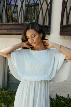 Best Sale 🔥 SEE AND BE SEEN 👗 Dresses Brooke Maxi 👗 Dress In Light Blue 🎁 7 SEE AND BE SEEN Dresses Brooke Maxi Dress In Light Blue