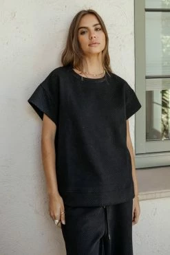 SEE AND BE SEEN Sonia Top In Black New Arrivals