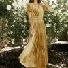 SEE AND BE SEEN Dresses Marlowe Velvet Dress In Gold