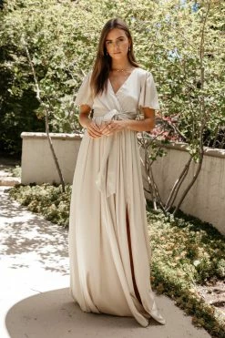 Best Sale π₯ RICARICA Everleigh Maxi π Dress In Champagne π₯° 8 RICARICA Everleigh Maxi Dress In Champagne