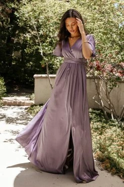 RICARICA Everleigh Maxi Dress In Lilac