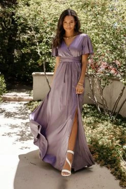RICARICA Everleigh Maxi Dress In Lilac