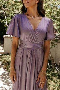 RICARICA Everleigh Maxi Dress In Lilac