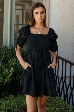 Outlet π Mustard Seed Reagan Mini π Dress In Black - FINAL SALE π― 9 Mustard Seed Reagan Mini Dress In Black - FINAL SALE