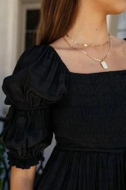 Outlet π Mustard Seed Reagan Mini π Dress In Black - FINAL SALE π― 8 Mustard Seed Reagan Mini Dress In Black - FINAL SALE