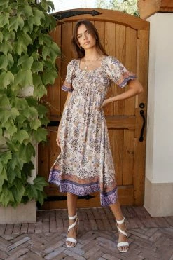 MILLIBON POLYMOND DK INC Mercedes Midi Dress - FINAL SALE