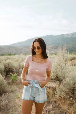 KanCan Striped Shorts- FINAL SALE