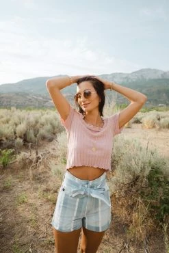 KanCan Striped Shorts- FINAL SALE