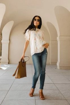 CONCEPT CLOTHING Judith Embroidered Blouse - FINAL SALE