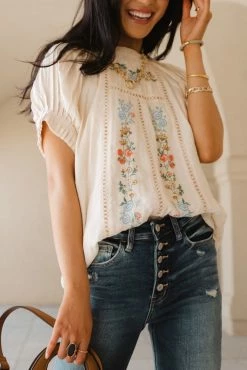CONCEPT CLOTHING Judith Embroidered Blouse - FINAL SALE