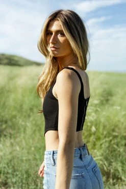 Deals π― EDIT BY NINE Jan Cropped Tank In Black - FINAL SALE β 8 EDIT BY NINE Jan Cropped Tank In Black - FINAL SALE