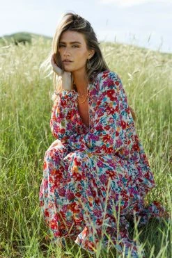 WELLMADE INC Kendall Floral Dress