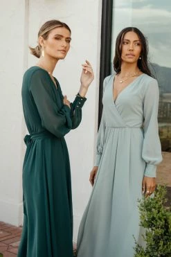 RICARICA Veronica Maxi Dress In Emerald