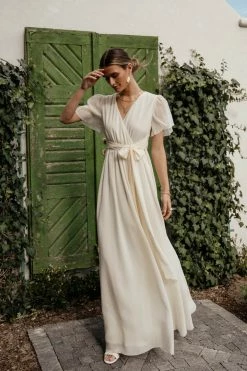 RICARICA Josie Maxi Dress In Cream