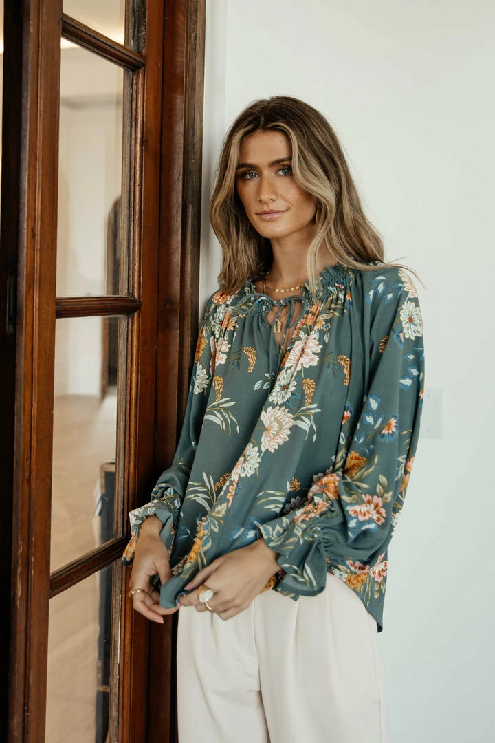 Promo π MILLIBON POLYMOND DK INC Jules Floral Blouse - FINAL SALE π 2 MILLIBON POLYMOND DK INC Jules Floral Blouse - FINAL SALE