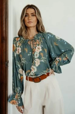 MILLIBON POLYMOND DK INC Jules Floral Blouse - FINAL SALE