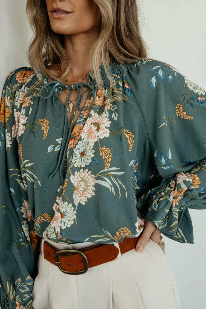 Promo π MILLIBON POLYMOND DK INC Jules Floral Blouse - FINAL SALE π 4 MILLIBON POLYMOND DK INC Jules Floral Blouse - FINAL SALE